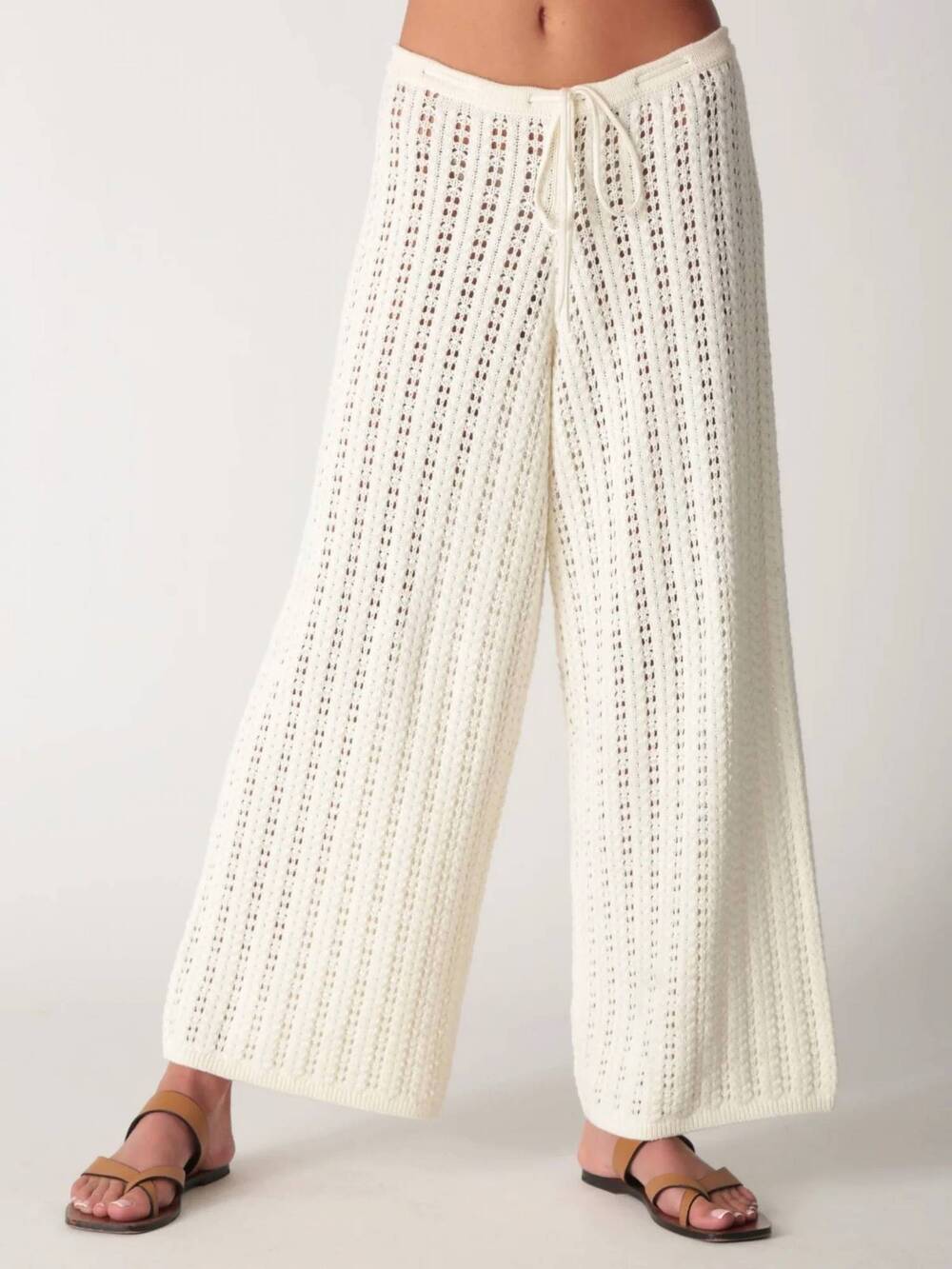 NEW ELECTRIC & ROSE lee lee knit pant in ivory